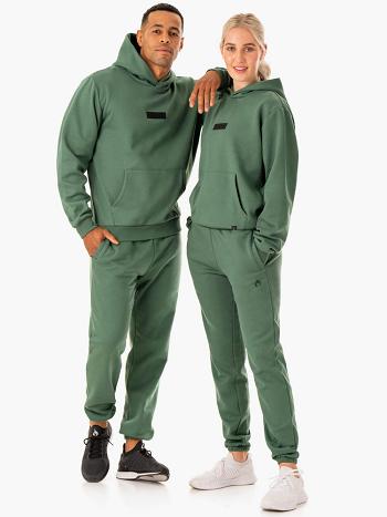 Green Women's Ryderwear Unisex Pullover Hoodie | 146DF96404