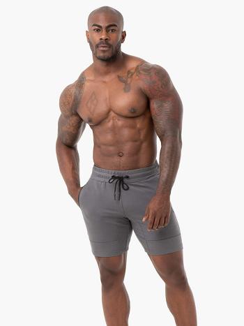 Grey Men's Ryderwear Energy Track Shorts | 91FE76925