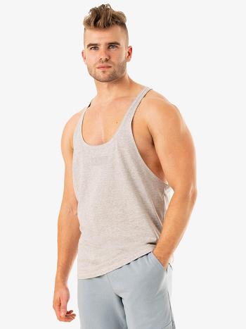 Grey Men's Ryderwear Limitless Stringer T-Back Top | 138T42560