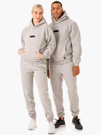 Grey Men's Ryderwear Unisex Pullover Hoodie | 153J36184