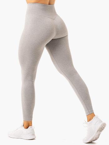 Grey Women's Ryderwear Essential Seamless Leggings | HR3827978