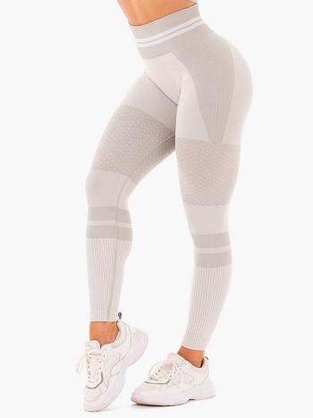 Grey Women's Ryderwear Freestyle High Waisted Leggings Seamless | 46JS47647