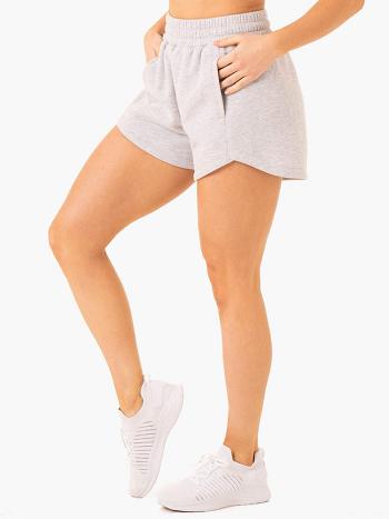 Grey Women's Ryderwear Sideline Track Shorts Active Lounge | 128T50121