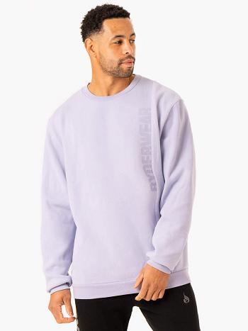 Lavender Men's Ryderwear Heritage Pullover Jumper Active Lounge | 6D9215167