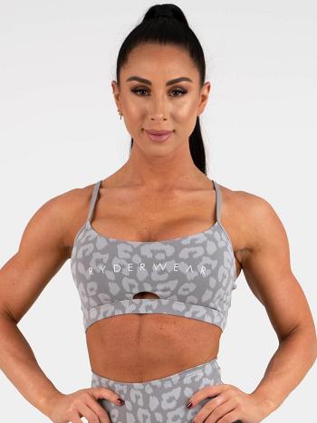 Leopard / Grey Women's Ryderwear Animal Sports Bras | XG5955850