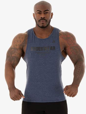 Navy Men's Ryderwear Focus Baller Tank Top | 87YH41055