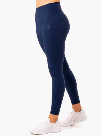 Navy Women's Ryderwear NKD Align Leggings | RFD46596