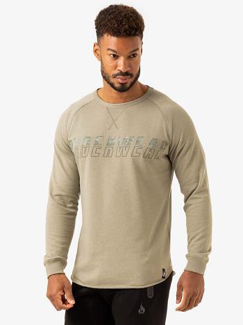 Olive / Green Men's Ryderwear Overdrive Crew Neck Top | 67U8826775