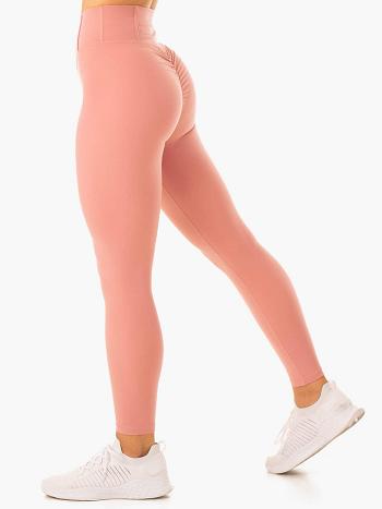 Pink Women's Ryderwear Form Scrunch Bum Leggings | MNG80450