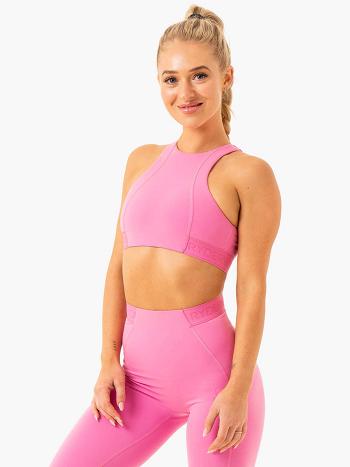 Pink Women's Ryderwear Level Up High Impact Sports Bras | MT5265588