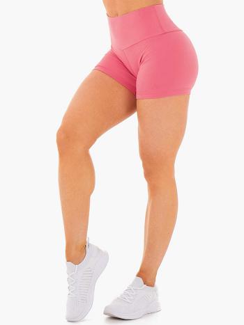 Pink Women's Ryderwear Motion High Waisted Shorts | 48RC27349