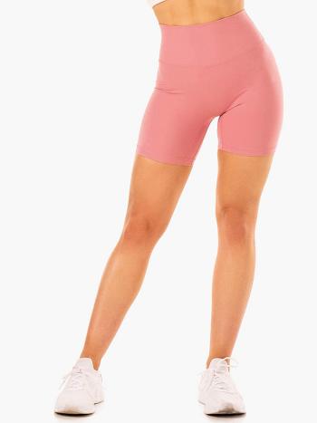 Pink Women's Ryderwear NKD Refine High Waisted Shorts | 51FV59008