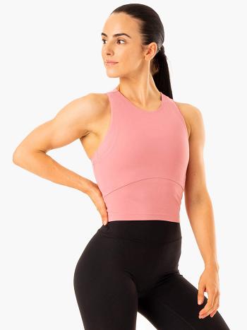 Pink Women's Ryderwear NKD Refine Tank Top | 67U6121963