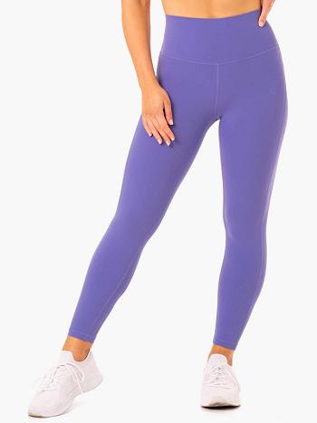 Purple Women's Ryderwear NKD Align Leggings | 134F21578