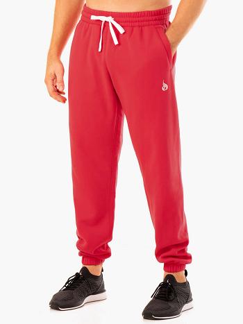 Red Men's Ryderwear Recharge Relaxed Track Pants | 94ES41831