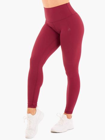 Red Women's Ryderwear NKD High Waisted Leggings | 41RT92712