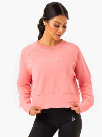 Rose / Pink Women's Ryderwear Motion Sweaters | 165F19438