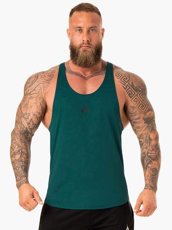 Turquoise Men's Ryderwear Define Mesh T-Back Tanks | 80RC98267