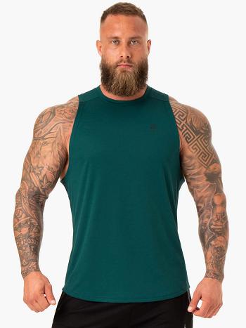 Turquoise Men's Ryderwear Lift Mesh Baller Tanks | 154DF99903