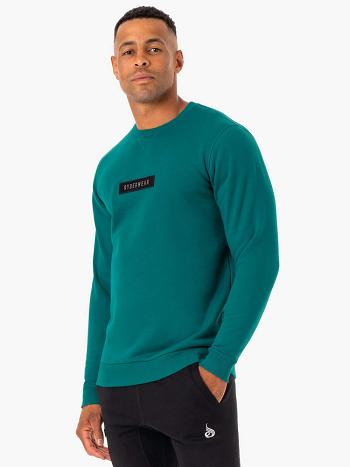 Turquoise Men's Ryderwear Recharge Pullover Top | FG82595