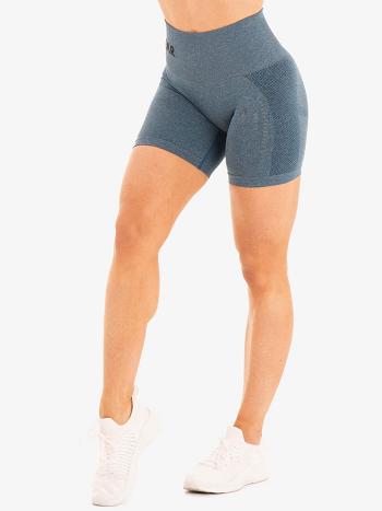 Turquoise Women's Ryderwear Seamless Staples Shorts | 101Y28688