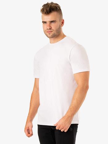 White Men's Ryderwear Limitless T-Shirt Top | 160G84879