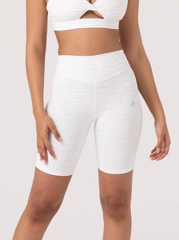 White Women's Ryderwear Transform Mid Length Shorts | 112J67961