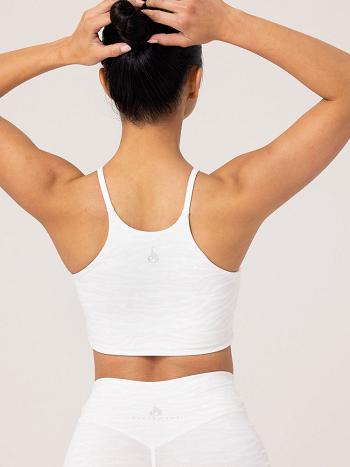 White Women's Ryderwear Transform Reversible Sports Bras | 52FE88501